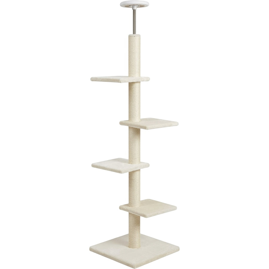 Mkvhg Adjustable Tension Cat Tower 94-102 in Cream