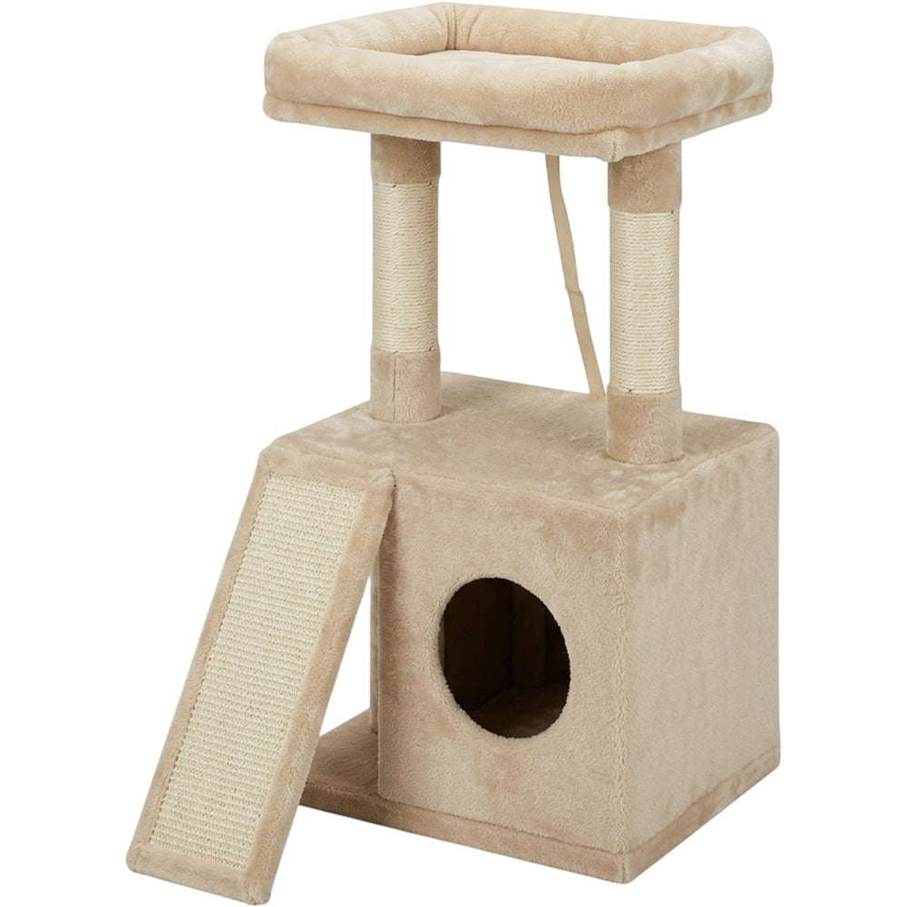 Mkvhg Compact Cat Tree Condo Ramp 35 in Beige - Product view